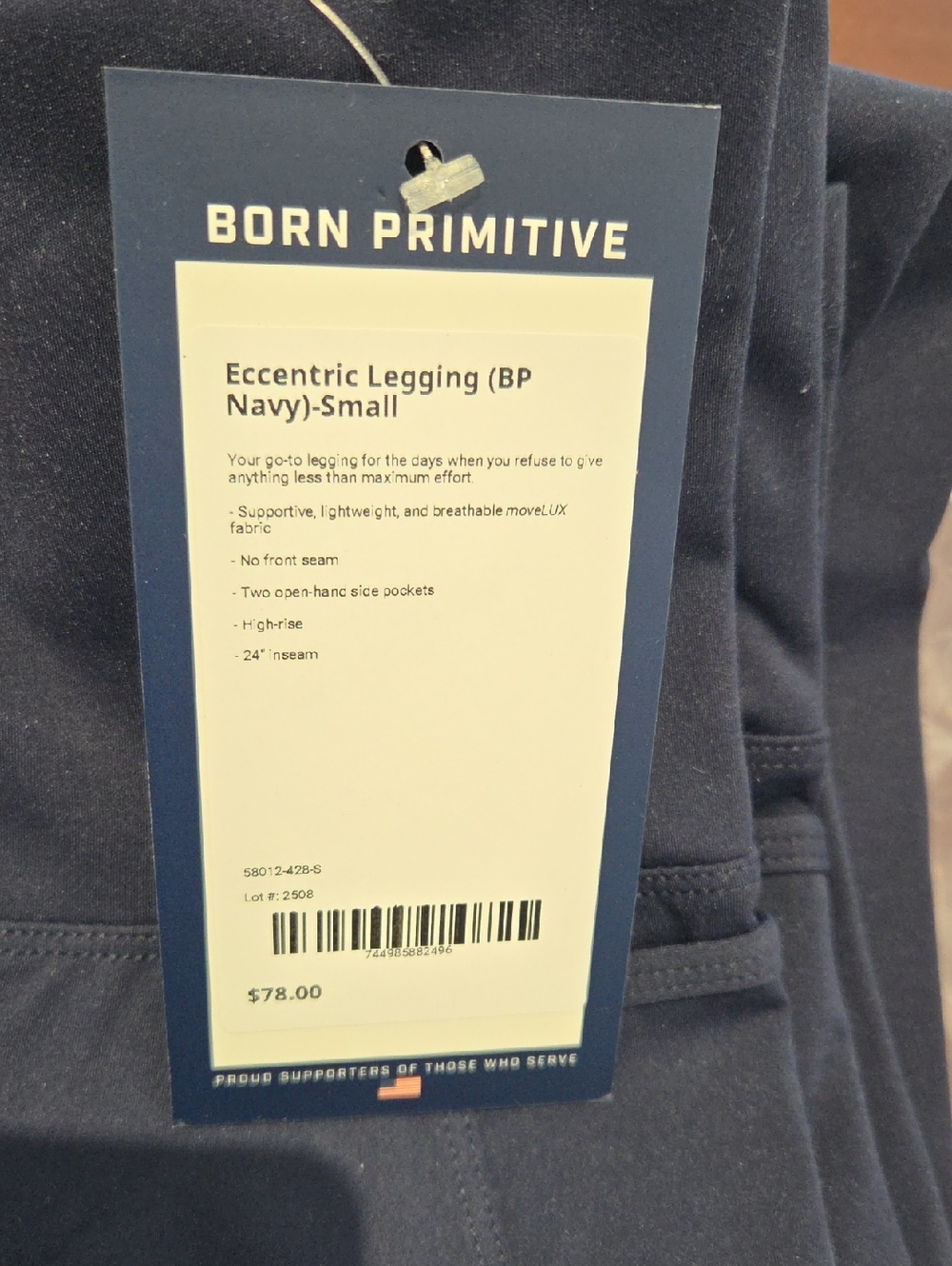 NWT BORN PRIMITIVE Eccentric Leggings W/ Pockets (S) - Picture 7 of 8